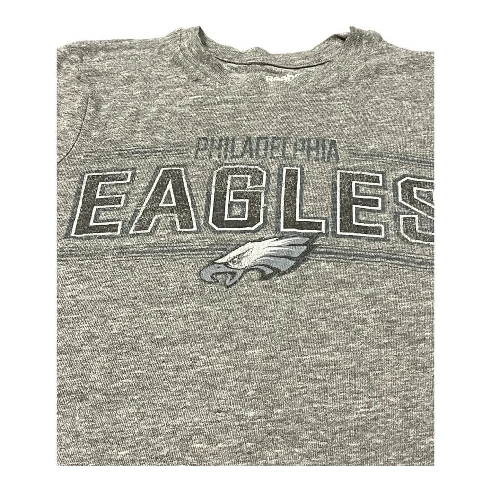 Reebok‎ Philadelphia Eagles Youth Small (7/8) Gray Vintage Look T-Shirt NFL